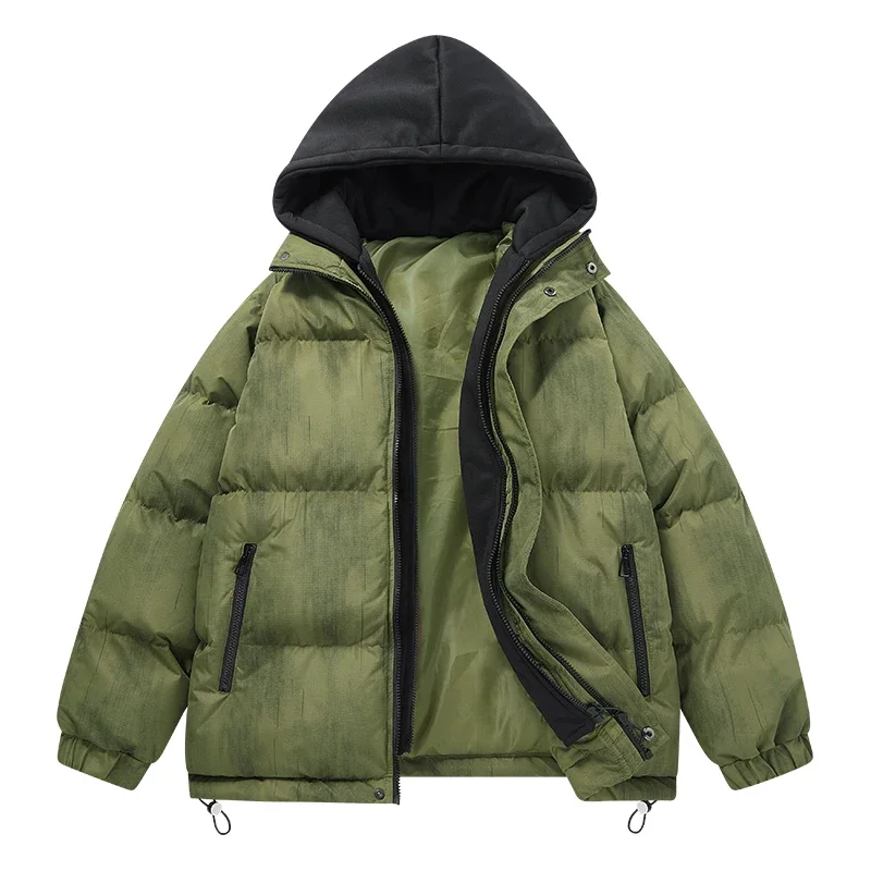 

Модная мужская зимняя теплая верхняя одежда с капюшоном, дизайнерская уличная одежда, парка на пуху, одежда на молнии, куртки-пуховики, повседневные парки унисекс