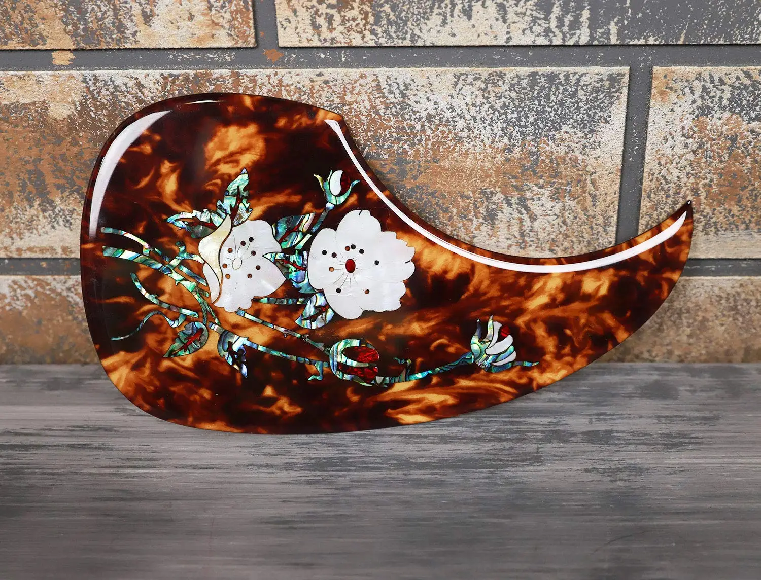 Acoustic Guitar Pickguard Inlaid Abalone Flower for Most Martin