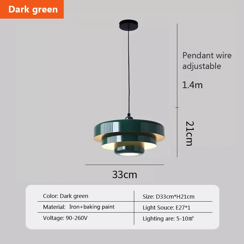Middeleeuwse retro LED-plafondkroonluchter Oranje hanglamp Eetkamer Restaurant Home Decor Verlichting voor Cafe Bar Hanglampen