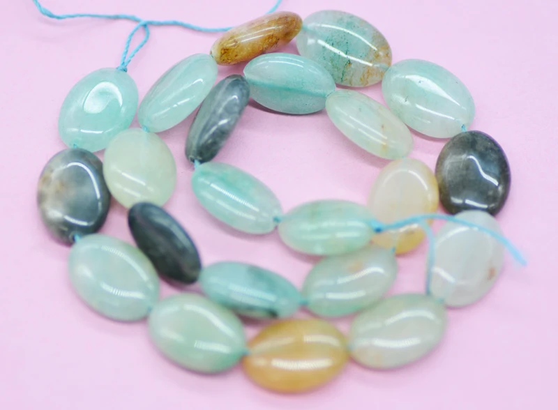NEW ! 13x18 oval Green Malay Jades Stone Beads for Jewelry Making Bracelet, Necklace Material 15