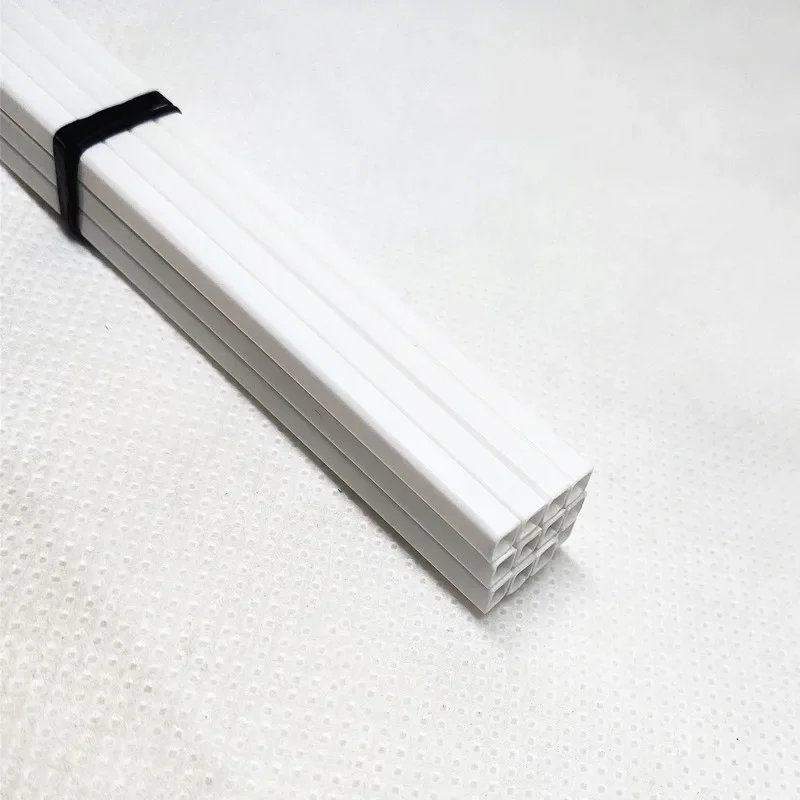30 pcs  3*3/4*4/5*5/6*6/8*8 abs hollow tube used in model building decoration Length 50 cm DIY model materials