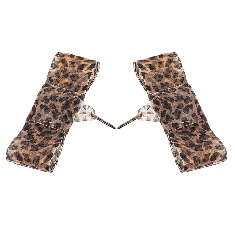 

1Pair Ribbon Shoelaces Cute Wide Flat Lace Shoelaces for Sneakers Women Leopard Print Decorative Animal Pattern