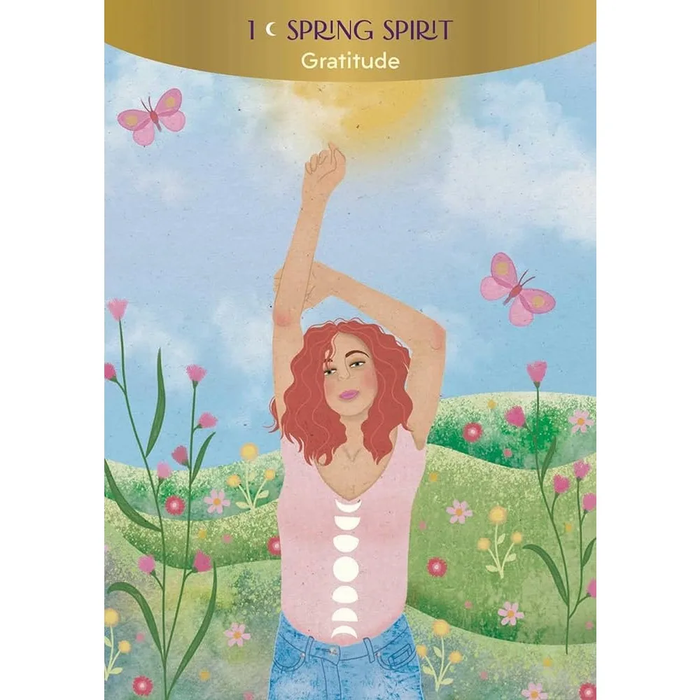 Le carte Moon Goddess Oracle 36 presentano anche cristalli, colori, mantra, cicli di luna preferiti e medicinali vegetali 10.4*7.3cm