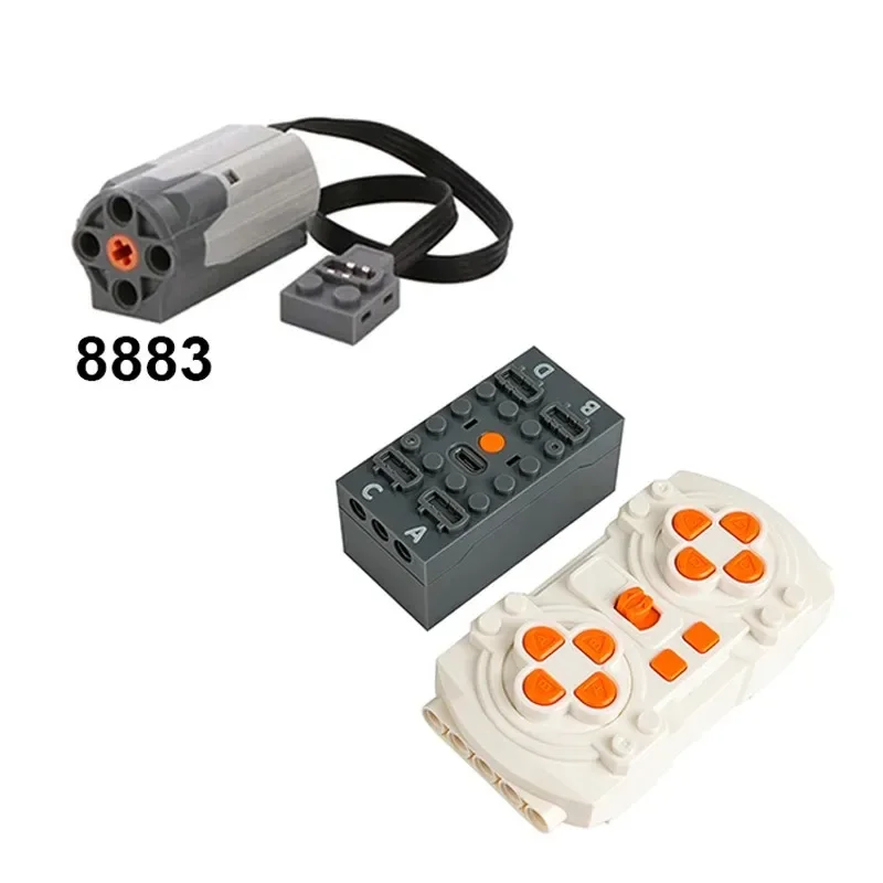 MOC Blue-tooth RC Upgrade Kit with Rechargeable Battery Box Motor Speed Control APP for PF Building Blocks Smart Modification