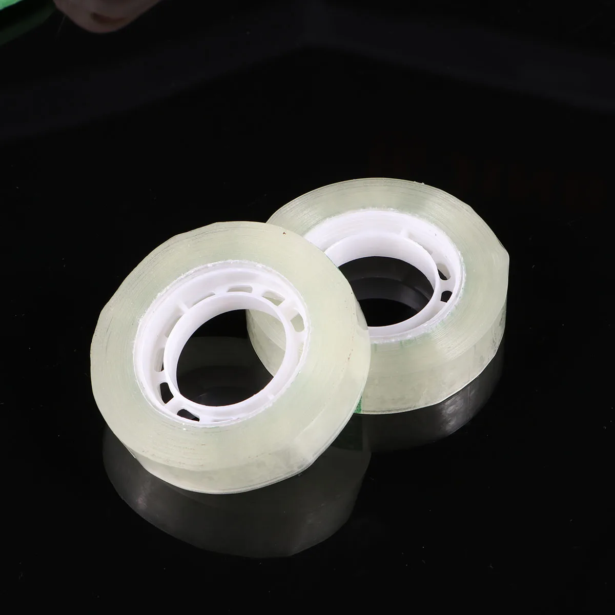 12 Pcs Tape Transparent Sealing Sticky Clear Stationery School Invisible Student