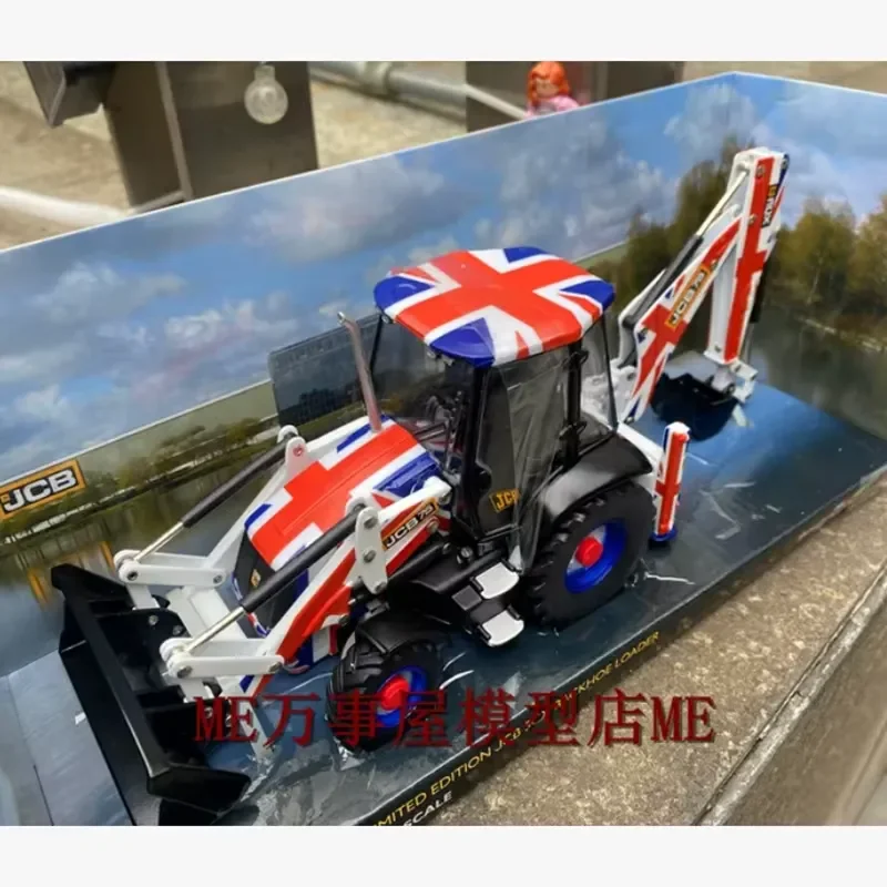 for JCB 3CX Backhoe Loader 1:32 Scale Alloy Diecast Model 75th Anniversary Edition Realistic Simulation Static Display