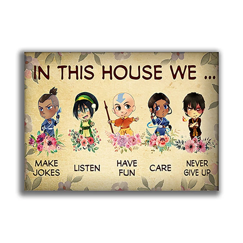 The Last Airbender in This House Poster Canvas Print Home Living Decor Picture