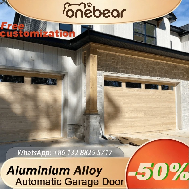 

Any Size Custom Fully Automatic Remote Control Rolling Garage Door Aluminum Alloy Modern Warehouse Villa Silent Safety Door