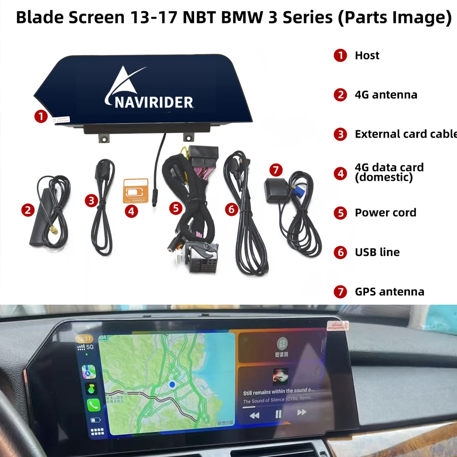 For BMW 3 4 Series GT F30 2013 - 2019 Android 13 10.25