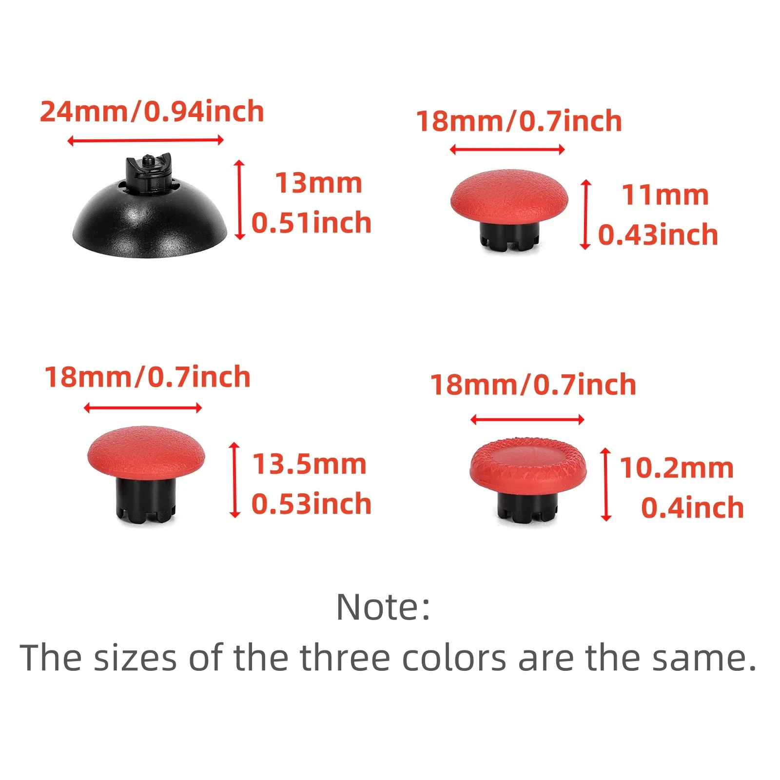 Ruimou 8Pcs Silicone Anti-Slip Game Controller Thumb Grip Cap and Base Compatible With PS4/Compatible With Xbox X Series Etc view 4