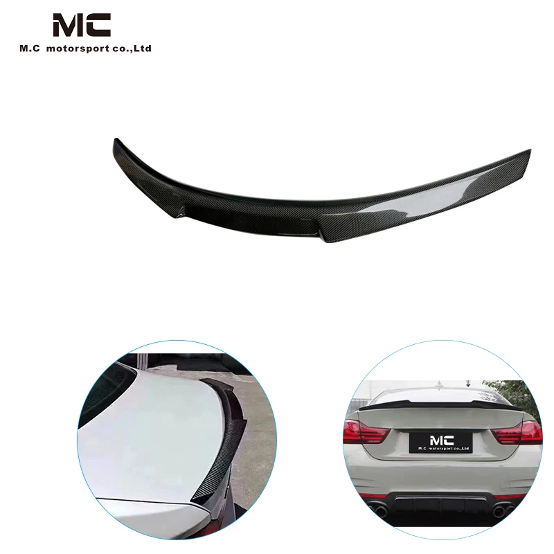 For M4 Look Carbon Fiber E82 Ducktail Spoiler for BMW 1 Series M 120i 125i 128i 135i M Sport Coupe 2-Door 2008-2012