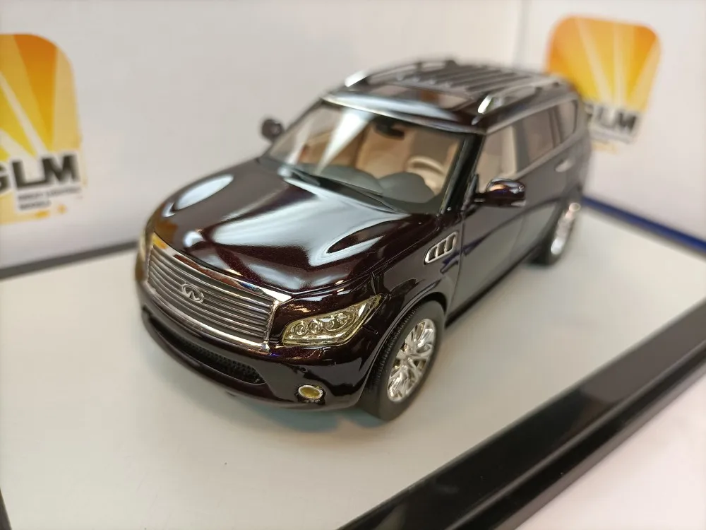 

Модель автомобиля GLM 1:43 для внедорожника QX56, ограниченная серия, металлическая статическая модель автомобиля из смолы, игрушка в подарок