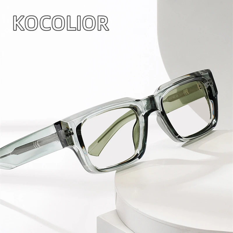 KOCOLIOR New  Luxury Acetate Fibre Fashion Glasses Vintage Brand Designer Blue Light Blocking Reading Glasses for Man and Woman