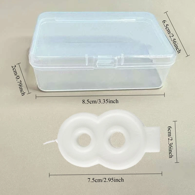 شمعة عيد ميلاد رقمية كرتونية زرقاء اللون لتزيين كعكة عيد الميلاد وأعياد الميلاد شمعة مصنوعة يدويًا