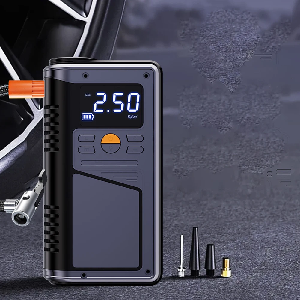 Powerful Car Battery Booster with Built in Inflator 7200A User Friendly LCD Display for Accurate Pressure Monitoring