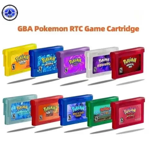 Cartuccia di Gioco GBA RTC Real Clock Pokemon Girls Hunter 3, Ultra Violet, Unbound, Crown, Versione 2.0 Nuova, Giochi in Inglese