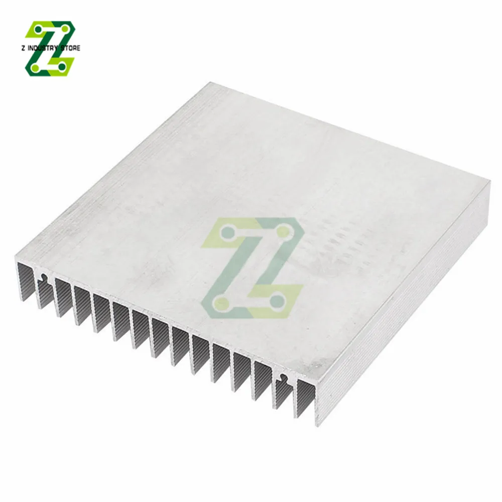 100x100x18mm DIY Aluminum HeatSink Heat Sink Radiator for Electronic integrated Chip Cooling