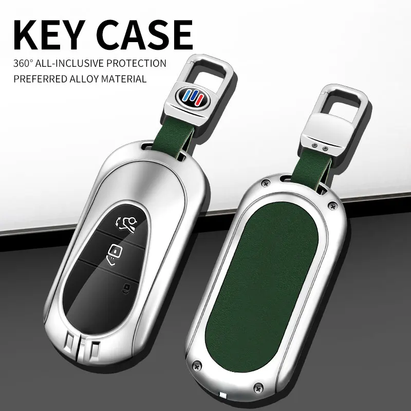 Car Key Case Cover Shell For Mercedes Benz C E S Class GLC W206 W223 W214 E300 C260 C300 S450 S500 S400 Fob Accessories