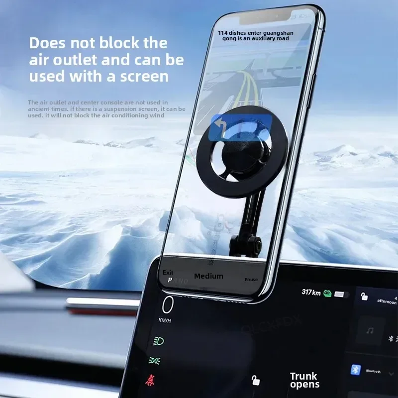 유니버설 360 °   회전식 마그네틱 차량용 핸드폰 거치대, iPhone 15 14 13 12 Pro Max X Samsung Xiaomi 호환