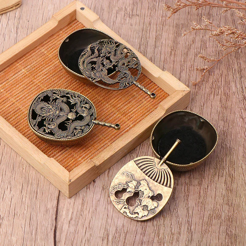 Exquisite Zen Vibes! Alloy Lotus Incense Burner Censer, Sandalwood Utensils For Home Office Decoration
