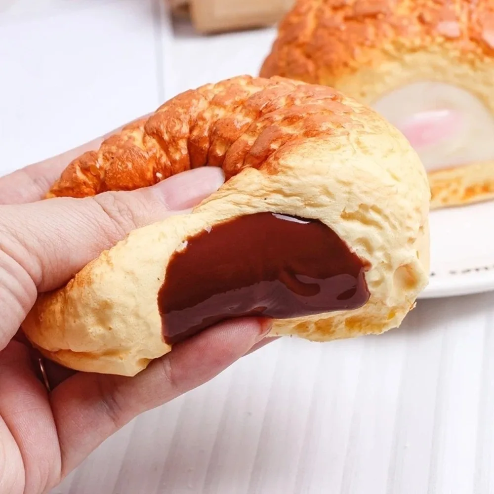 Realistic Simulation Bread Slow Rebound Bread Stress Relief Window Decoration Simulation Puffs Color Puffs Sandwich Puffs Bread