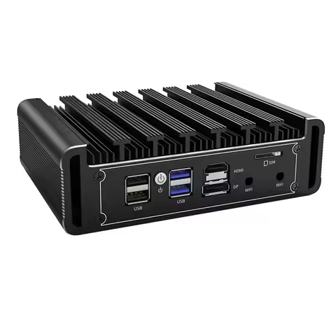 In-tel N100 Firewall Appliance 4x 2.5G LAN i226-V Fanless Mini PC N5105 N6000 J4125 NVMe DDR5 Mini Computer pfSense Proxmox Host
