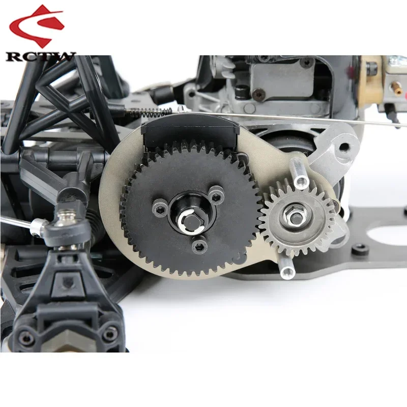 Metalen 48T/26T Super High Speed Gear Kit of koppelingsbelset voor 2-speed twee-speed versnellingssysteem voor 1/5 Hpi Rovan Km Baja 5B 5T 5SC
