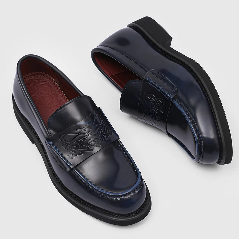 

Мужские модные ретро-лоферы с принтом вампира, универсальная обувь для делового стиля и повседневных поездок