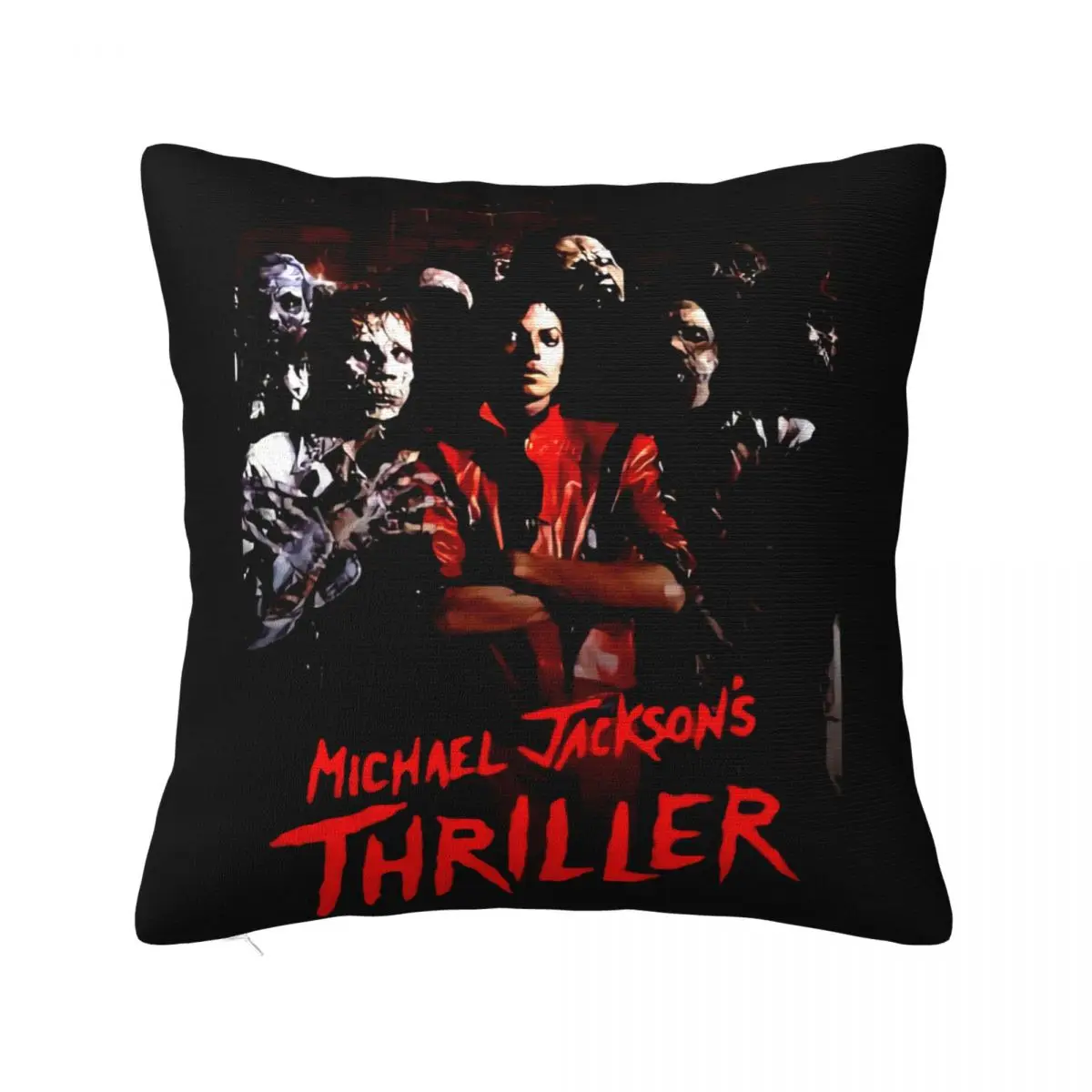 Michael Jackson Thriller Half Black T Warmer Women Men Kawaii Oversize Style Hipster Logo Pillow Case