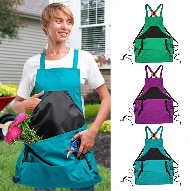 Adjustable Gardening Apron Easy Wear Gardening Uniform Professional Men Women Work Apron For Gardening Universal Aprons Supplies