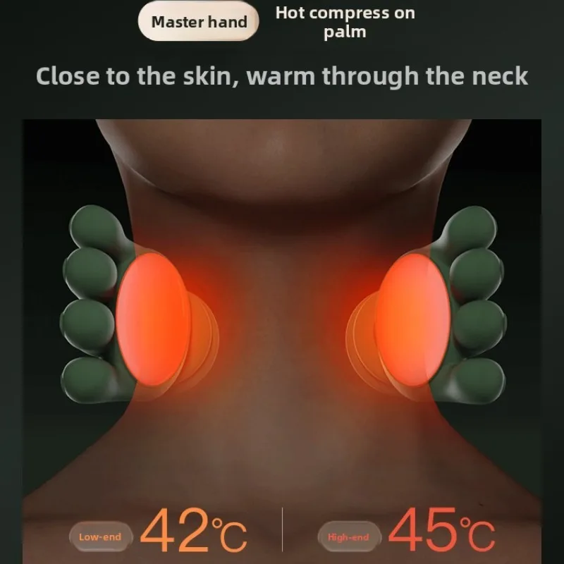 Kabelloses elektrisches USB-Massagegerät mit 6D-Handsimulation, kabelloses Nacken- und Schultermassagegerät mit USB-betriebenem Ladekabel im Lieferumfang enthalten