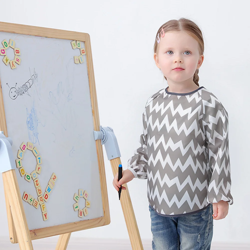 

Toddler Painting Apron Smock Long Sleeve Breathable Baby Smock for Eating Art Craft Activity Kids Smocks for Boys and Girls