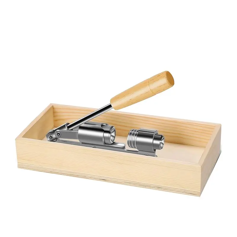 

BYBS-Деревянная прямоугольная коробчатая основа, инструмент для крекерки орехов пекан с деревянной ручкой, основание для грецких орехов, каштанов, миндалей