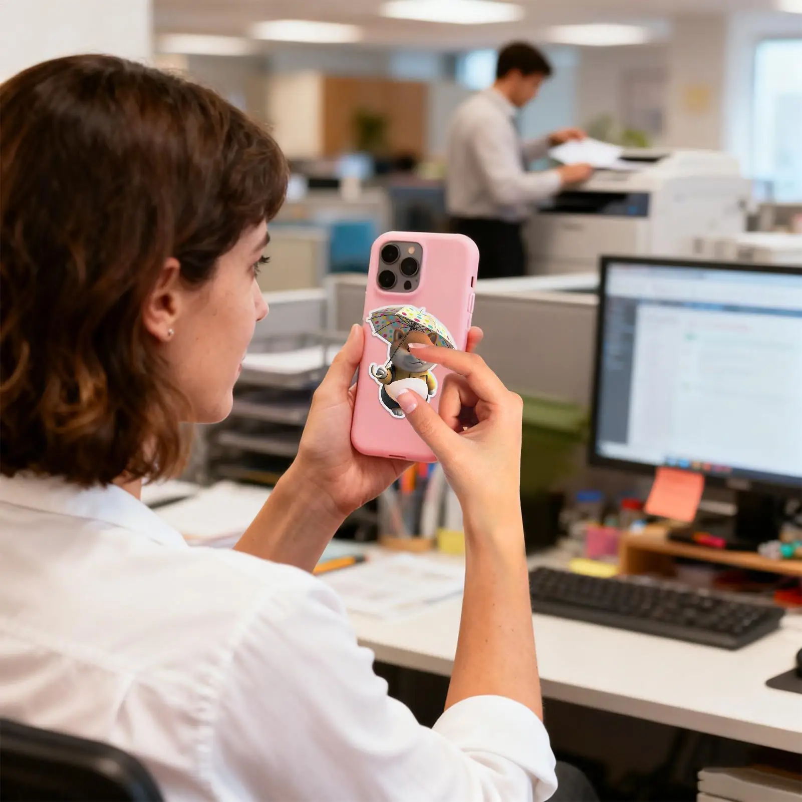 ملصقات ثلاثية الأبعاد الكلب ضغط البطن الشارات هدايا الحفلات ملصقات الزخرفية للأطفال الفتيات المراهقين الكبار حفلة الحسنات جراب هاتف