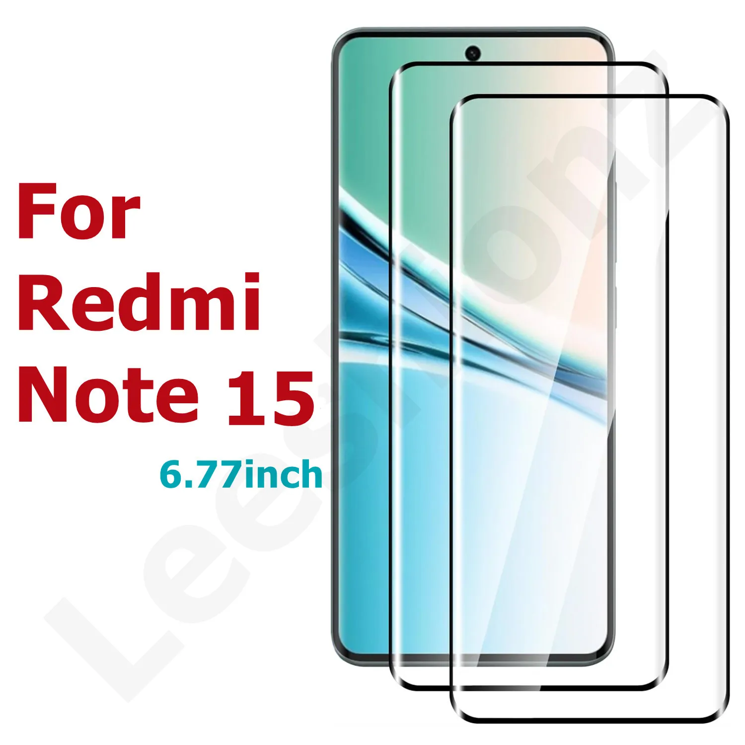 

For Xiaomi Redmi Note 15 4G/5G Screen Protection Film For Redmi Note 15 4G/5G 6.77inch Hardness 3D full coverage Tempered Glass