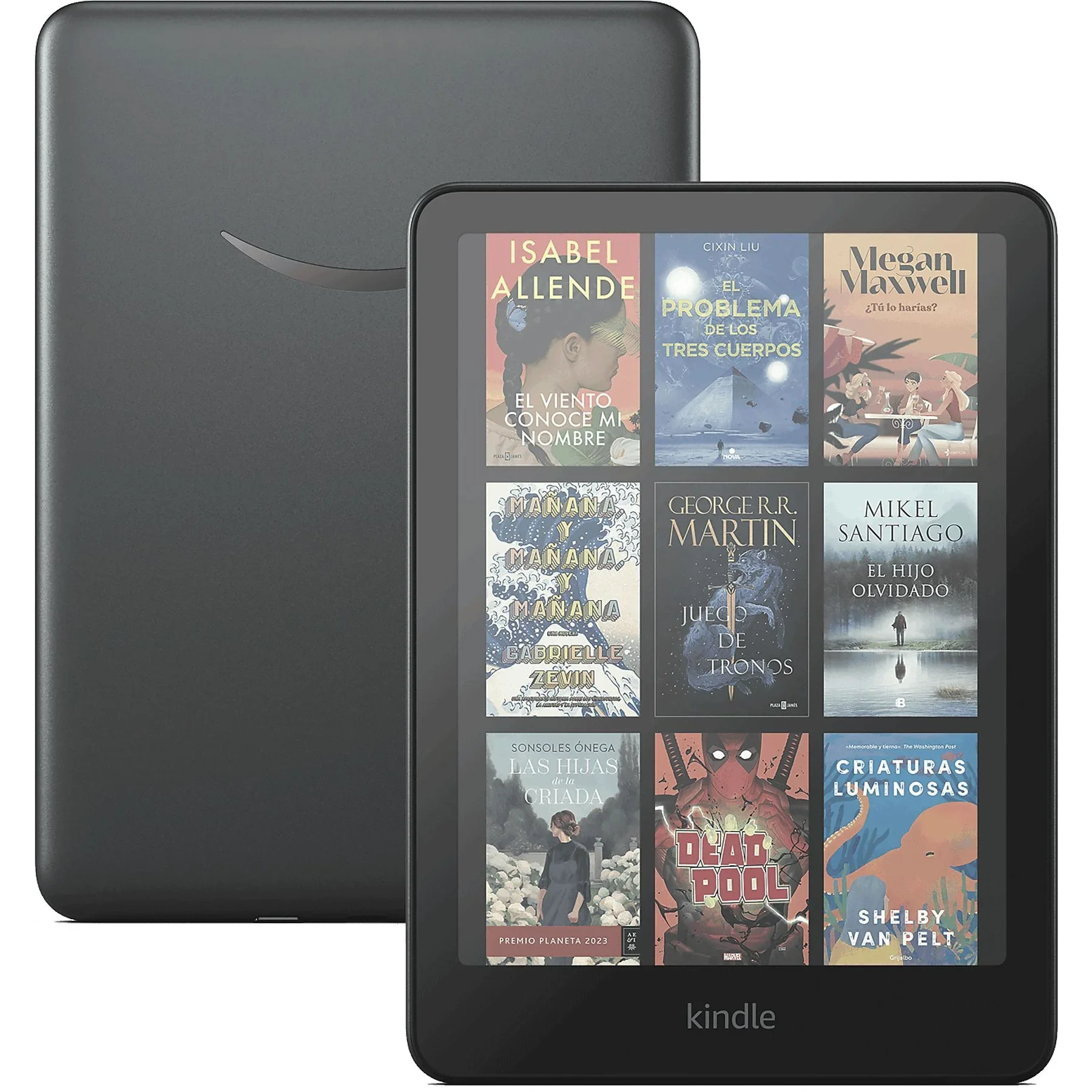 Amazon kindle colorsoft signature edition, 7", 32gb, 300 dpi, ebook, color screen, self-regulating front light, wireless charging, metallic black