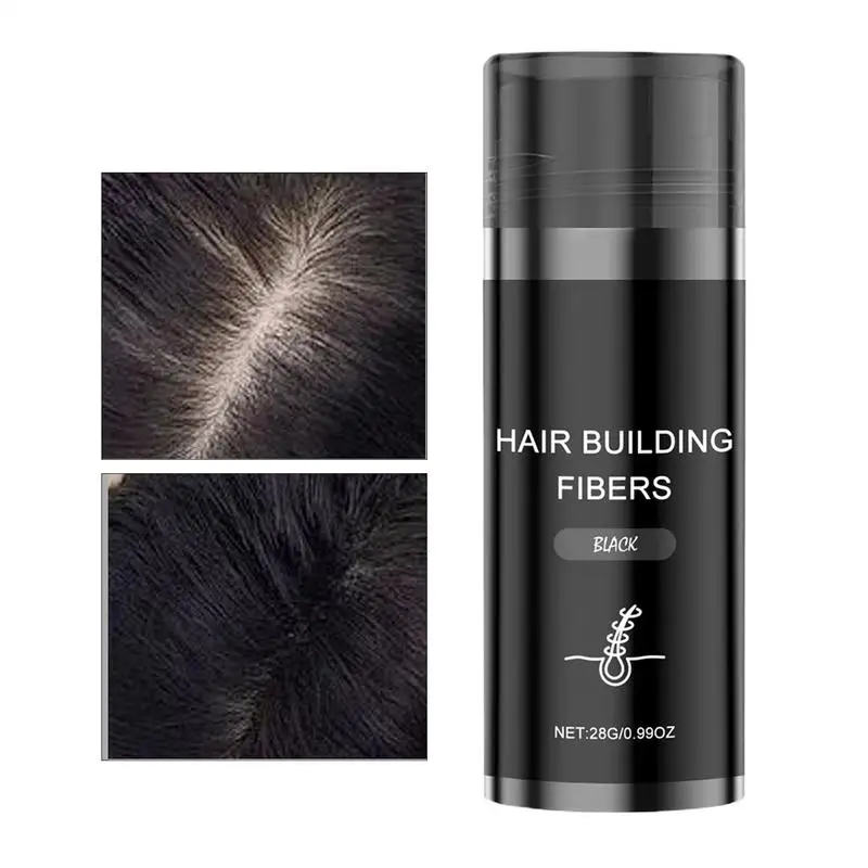 Hair Fibers Leave-In Fiber Powder For Volumizing & Oil Control Root Cover Up Hairline Shadow Powder Fill In Fine Thinning Hair