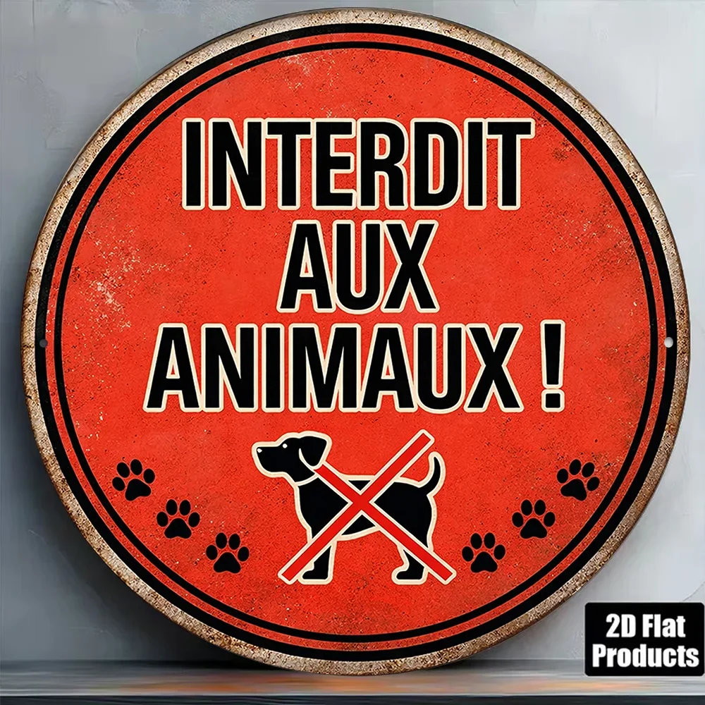 2D Flat Round Sign, 