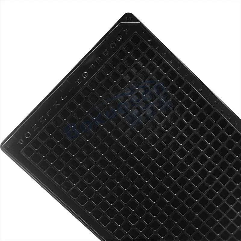 384-Well Cell Culture Plate with Black Frame and Clear Bottom Model 11614 Original Product