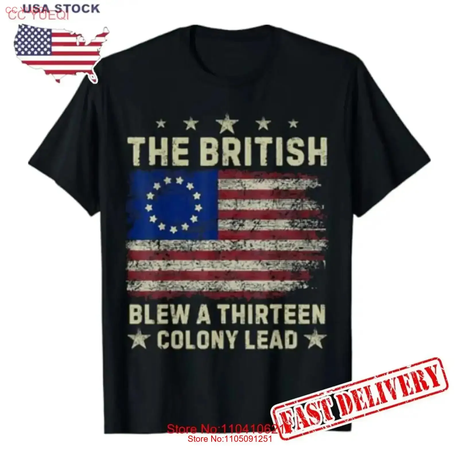 تي شيرت بريطاني Blew a 13 Colony Lead مضحك 4th من يوليو تي شيرت عتيق برسومات مغسولة للارتداء اليومي غير الرسمي #1