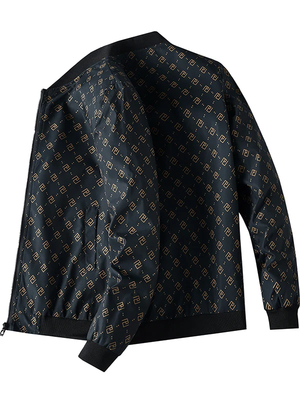 

Повседневное круглое мужское джето Ne, молодежное универсальное высококачественное пальто на весну и осень, модное облегающее пальто с принтом и защитой от ветра