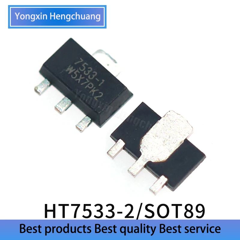 10PCS Brand new  HT7533-2 low differential linear regulator (LDO) patch SOT89