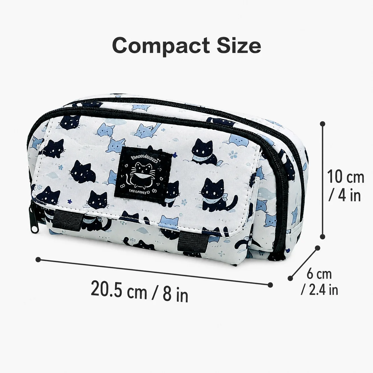 Cute Cat Large Capacity Pencil Case Multi Functional Stationery Pouch, Portable Storage Bag Back to School Gift for Students
