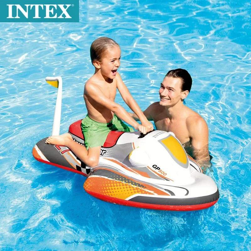 Children's Inflatable Water Motorcycle Riding Boat Game Water Scooter Riding Vestibule Durable Sports And Entertainment Equipmen