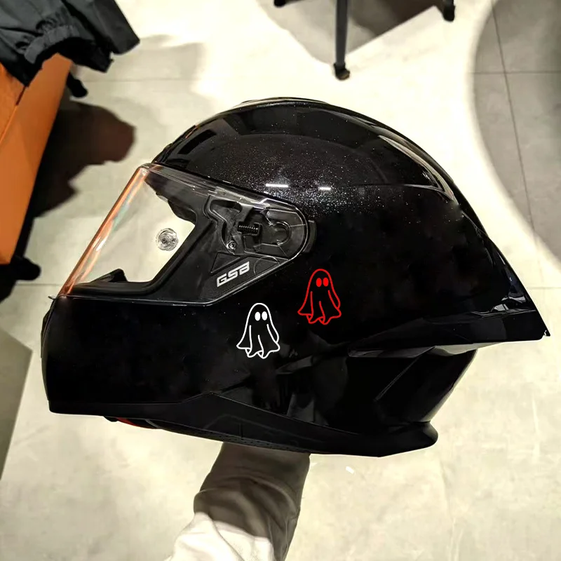 Niedliches Geister-Aufkleber-Set, wasserfeste Vinyl-Aufkleber für Motorrad, Auto, Laptop, DIY-Dekoration, Rot & Schwarz – Detail 5