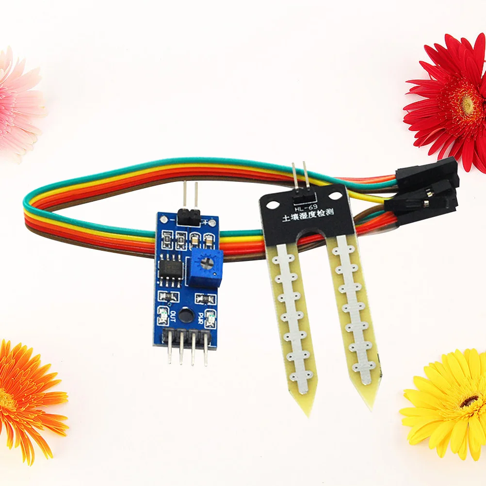 5 قطعة مقياس مستشعر رطوبة التربة نظام تلقائي حساسية قابل للتعديل للرطوبة للعناية بالنباتات الداخلية والخارجية
