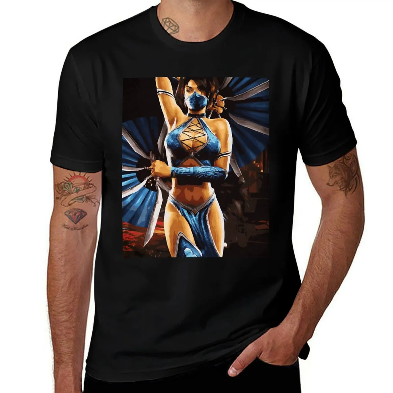 

Kitana T-Shirt All Match Print Short Sleeve Top