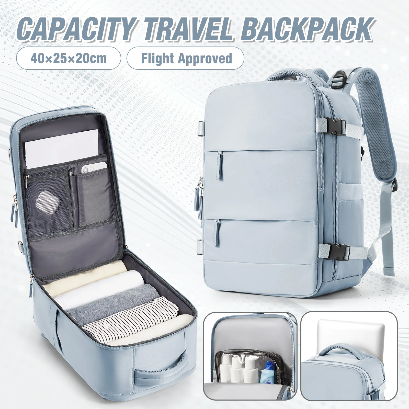 Ryanair Backpack 40x20x25 Cabin Bag Travel Backpack Leisure Computer Bag Man W Backpack Administrative Backpack College Backpack