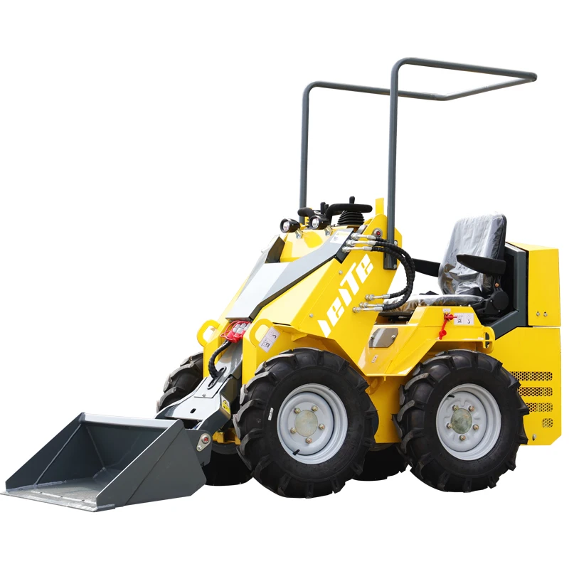 Customization LETE Mini skid steer skid steer loader with in place rotation function for construction and gardens