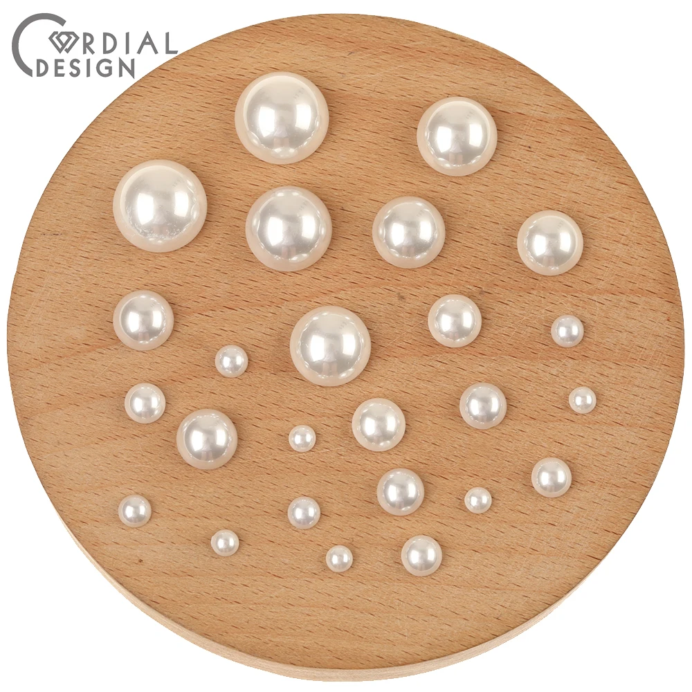 

Cordial Design Acrylic Bead/Round Shape/Imitation Pearl Patch/Jewelry Accessories/Hand Made/Jewelry Findings & Components